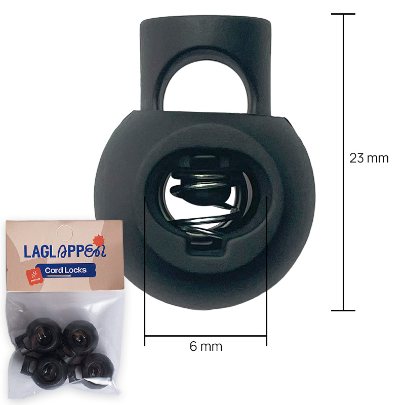 Cord Locks – Keep Drawstrings in Place - 6 mm