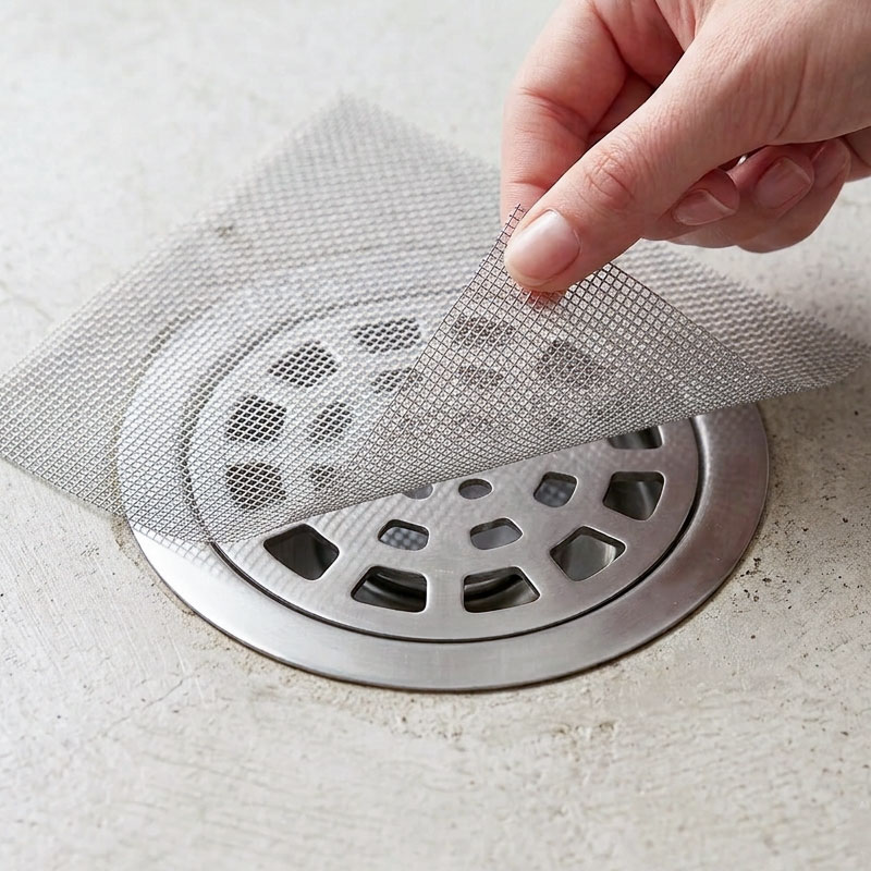 Self-Adhesive Shower Drain Hair Catcher