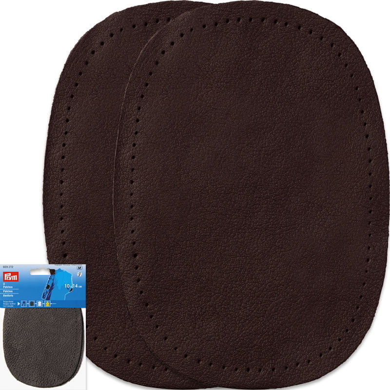 Nappa Leather Elbow Patches – 1.4 mm Thickness - Dark Brown