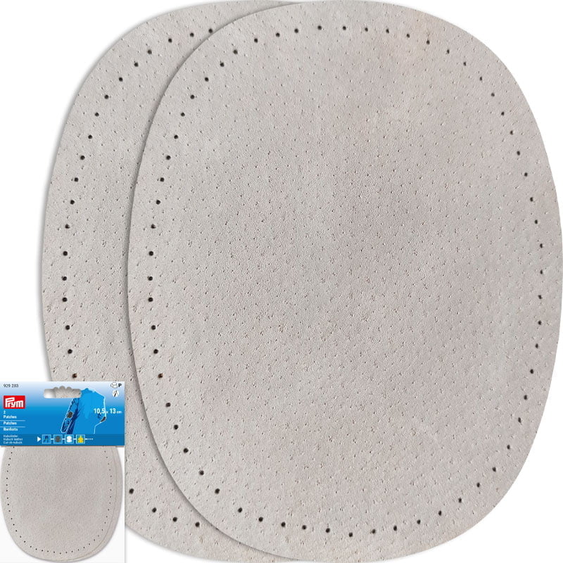 Nubuck Leather Elbow Patches – 0.7 mm Thickness - Light Grey