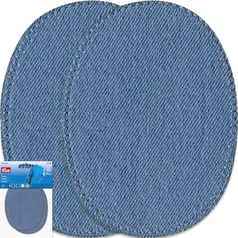 Elbow Patches Denim - Medium Blue