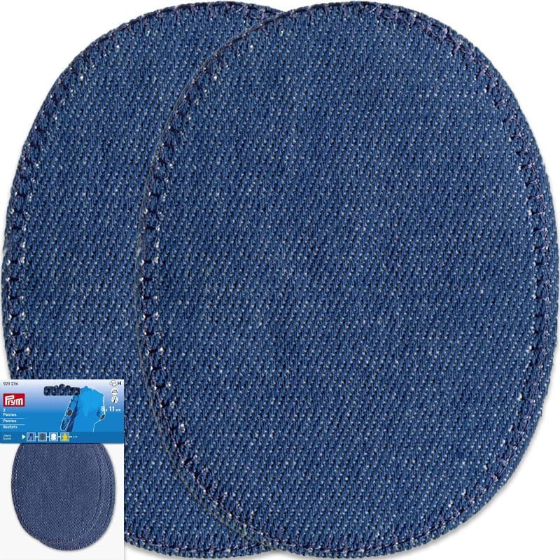 Elbow Patches Denim - Dark Blue