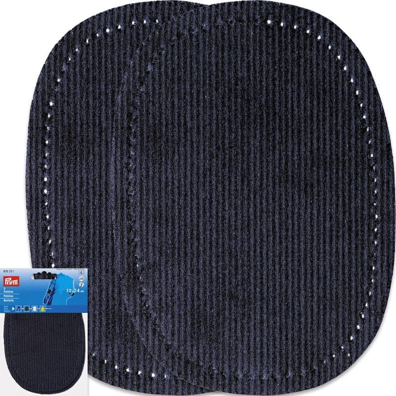 Corduroy Elbow Patches - Navy Blue