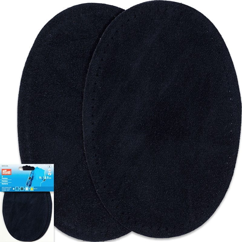 Velour Elbow Patches – 0.75 mm Thickness - 8 x 10.5 cm , Navy Blue