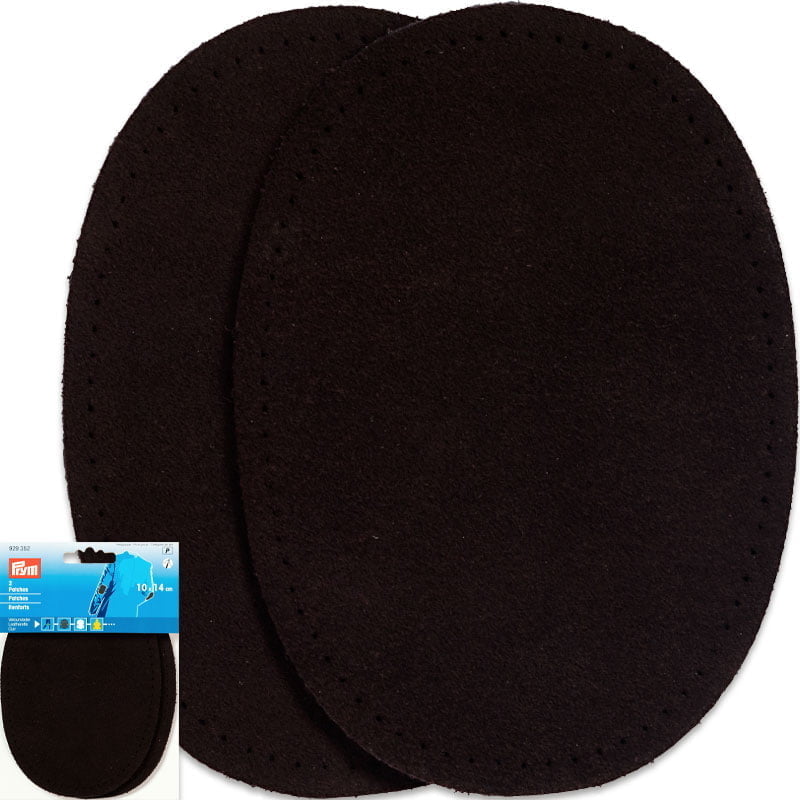 Suede Elbow Patches – 1.6 mm Thickness - 10 x 14 cm , Dark Brown