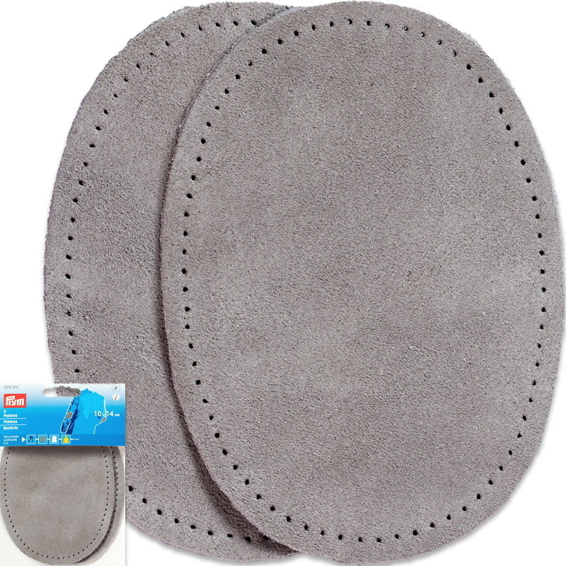 Suede Elbow Patches – 1.6 mm Thickness - 10 x 14 cm , Grey