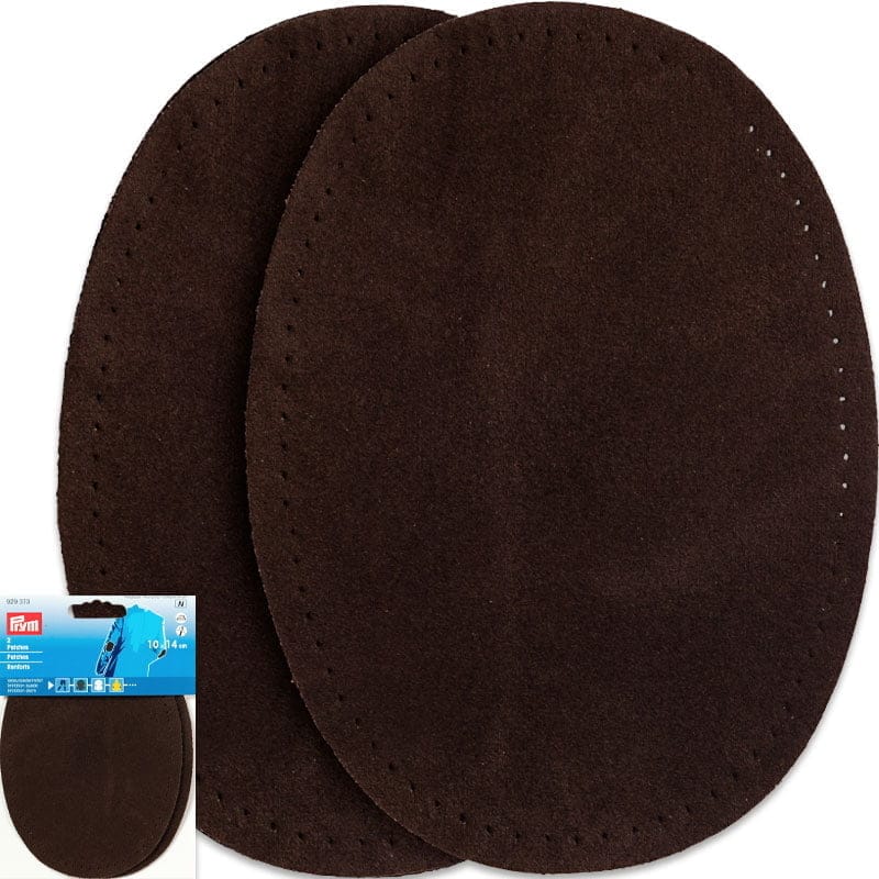 Velour Elbow Patches – 0.75 mm Thickness - 10 x 14 cm , Dark Brown