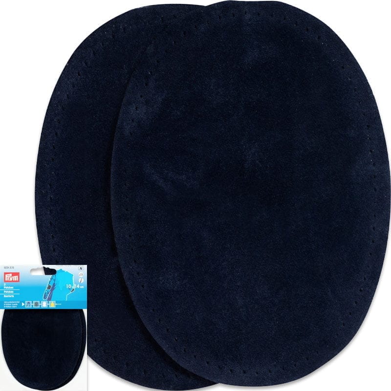 Velour Elbow Patches – 0.75 mm Thickness - 9,5 x 14,5 cm , Navy Blue