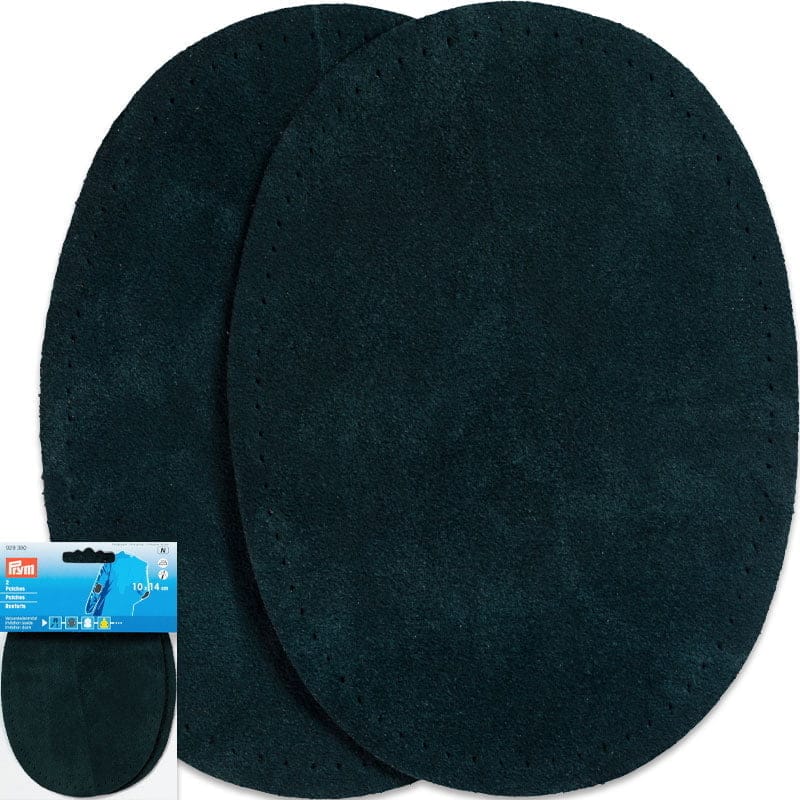 Velour Elbow Patches – 0.75 mm Thickness - 9,5 x 14,5 cm , Green