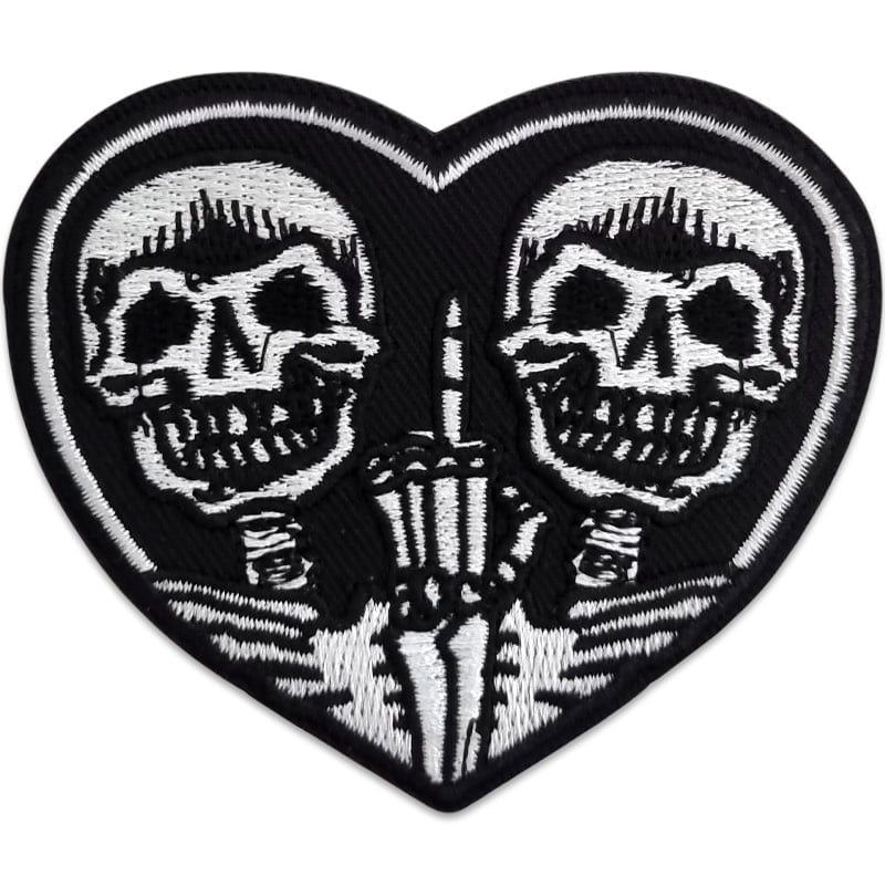 Skull Heart – Iron-on Patch