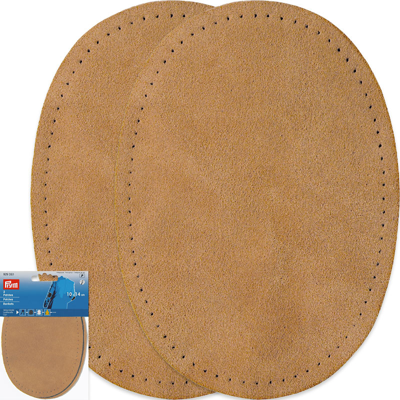 Suede Elbow Patches – 1.6 mm Thickness - 10 x 14 cm , Camel