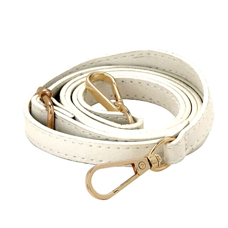 Adjustable Shoulder Strap for Handbags - White