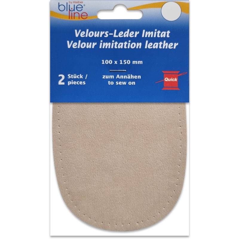 Suede-Feel Elbow Patches – 0.8 mm Thickness - Beige