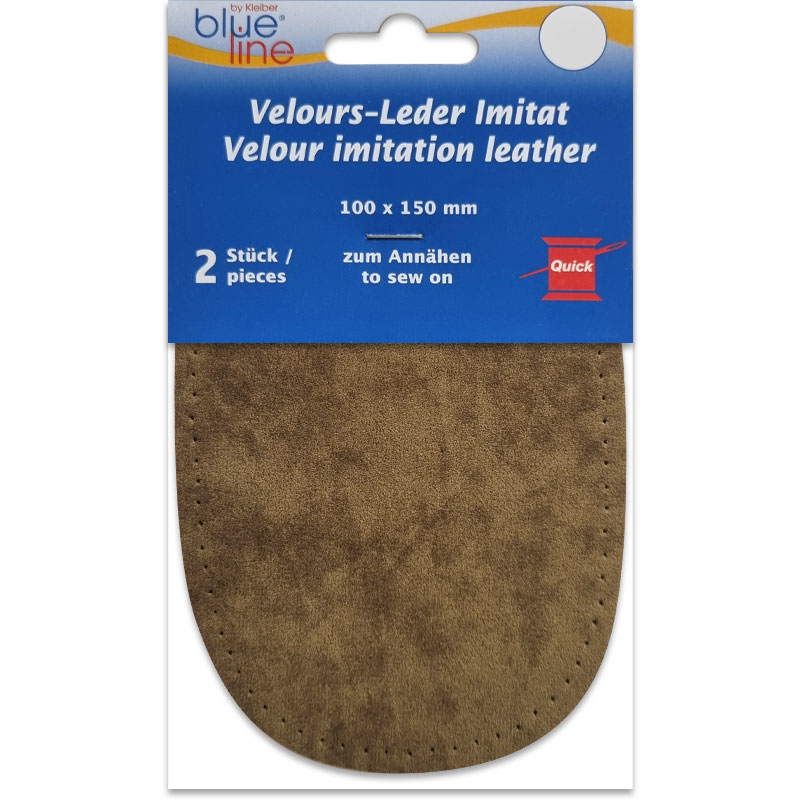 Suede-Feel Elbow Patches – 0.8 mm Thickness - Khaki