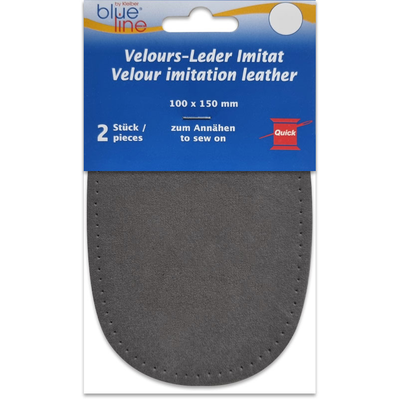 Suede-Feel Elbow Patches – 0.8 mm Thickness - Dark Grey