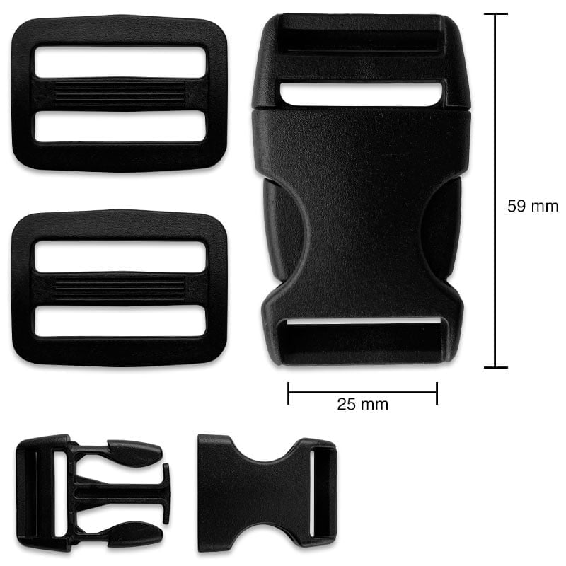 Backpack Buckle – Replace Broken Clip Fastener - 25 mm