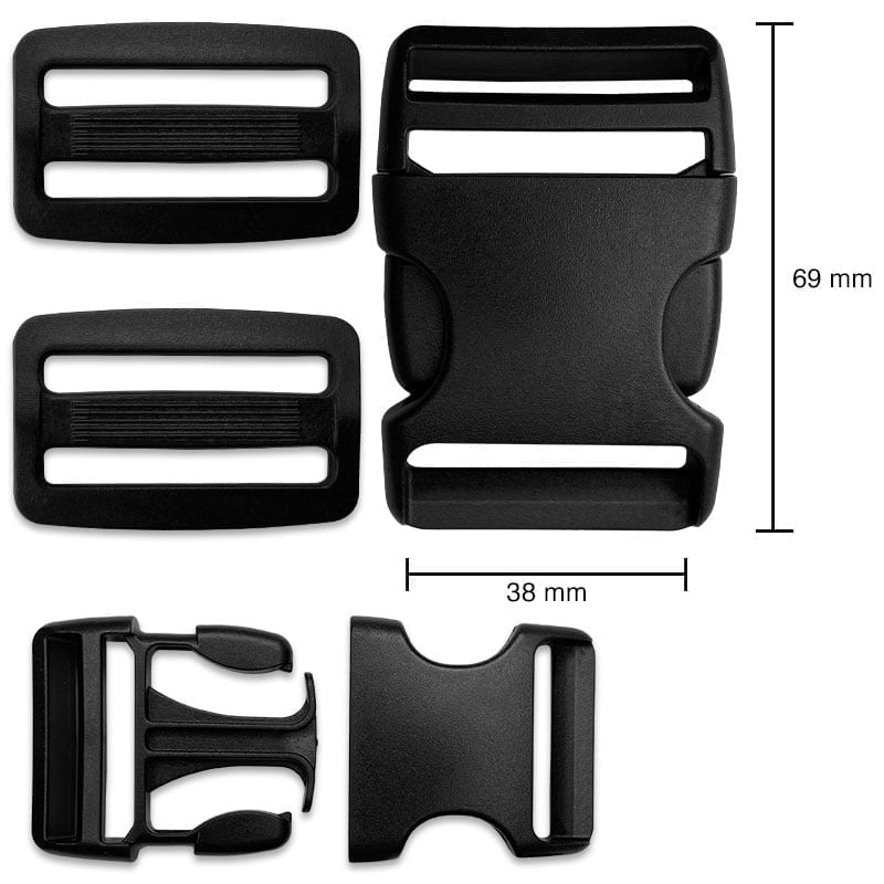 Backpack buckle – Replace a broken side-release buckle - 38 mm