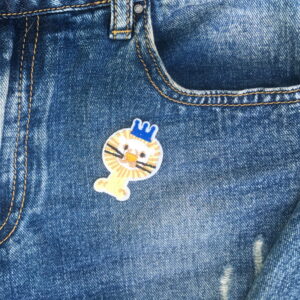 Alternative view of Xerxes the Lion – Iron-on Patch