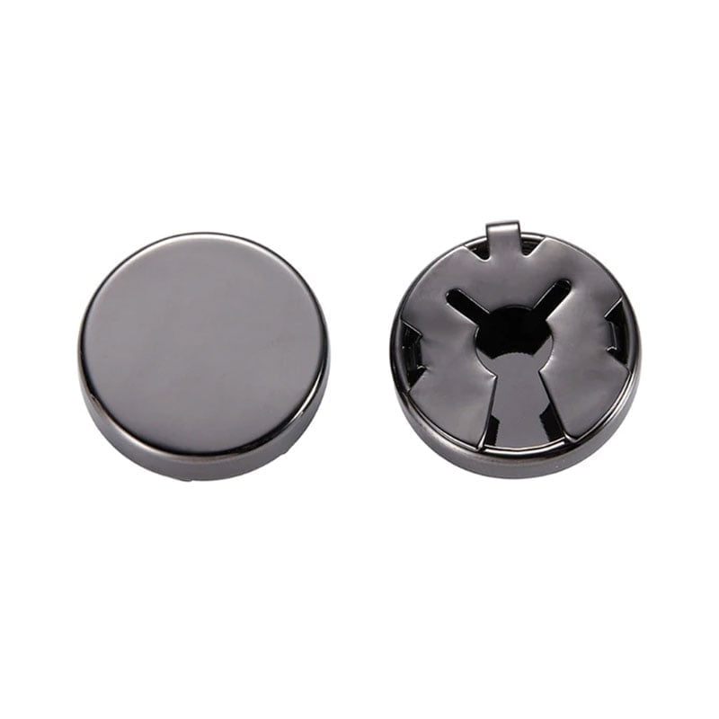 Button Cover Cufflinks for Regular Shirts - Black