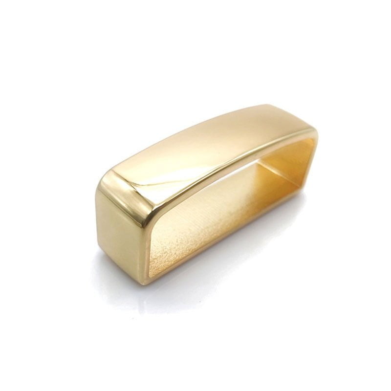 Belt keeper – Holds the loose belt end in place - Large , Gold