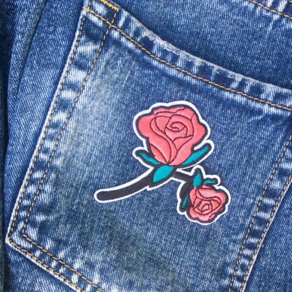 Rses Patch Classic Roses – Iron-on Patch - Laglappen.co.uk