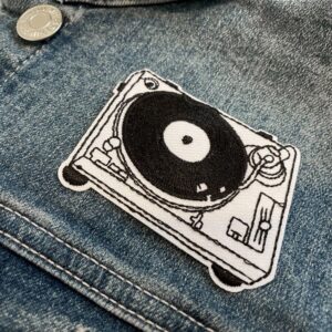 Alternative view of Turntable – Iron-on Patch