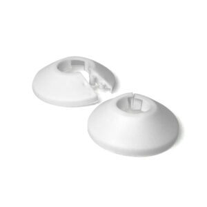 White Plastic Pipe Collars