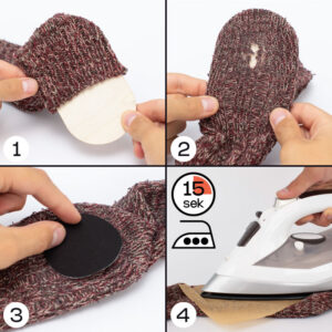 The Sock Patch – fix holes in socks in an instant
