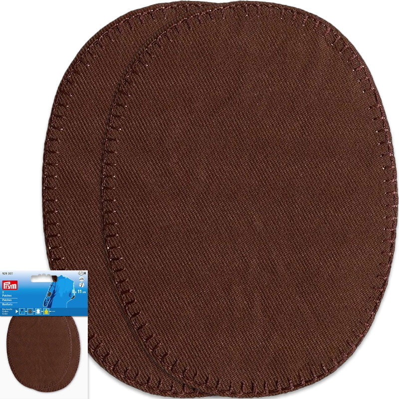 Cotton Elbow Patches - Brown , 8 x 11 cm