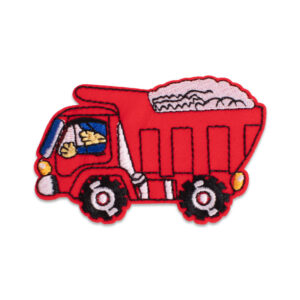 Red Dumper Truck – Iron-on Patch
