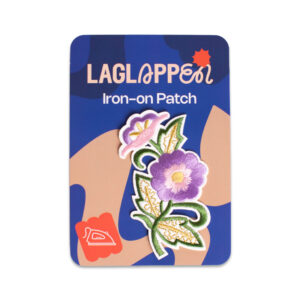 Purple Flowers – Iron-on Patch - Image 3