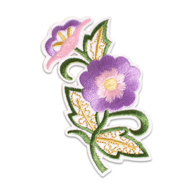Purple Flowers – Iron-on Patch