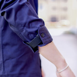 Cuff strap – keeps your shirt sleeve in place