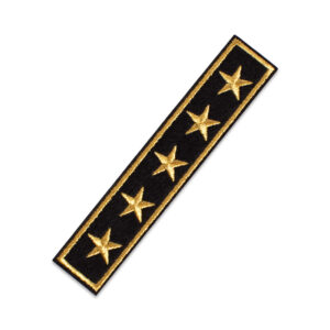 Military Rank 5 Stars – Iron-on Patch