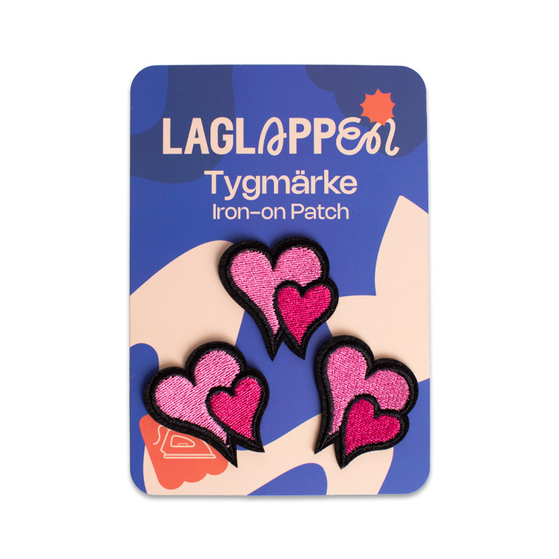 Small Double Hearts – Patches - Image 3
