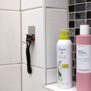 Razor Holder – Self-Adhesive Brushed Metal - Image 7