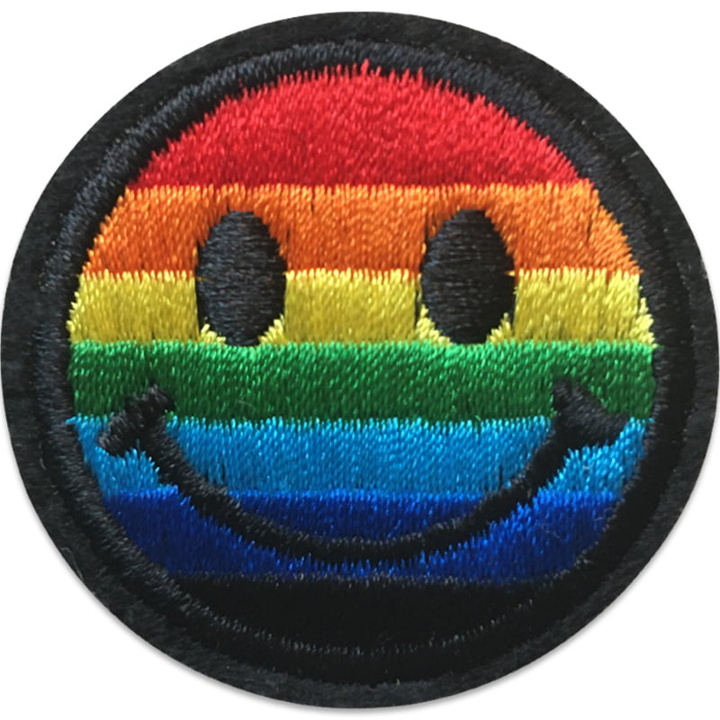 Rainbow Smiley – Iron-on Patch