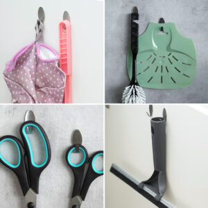 Small Self-Adhesive Stainless Steel Hooks