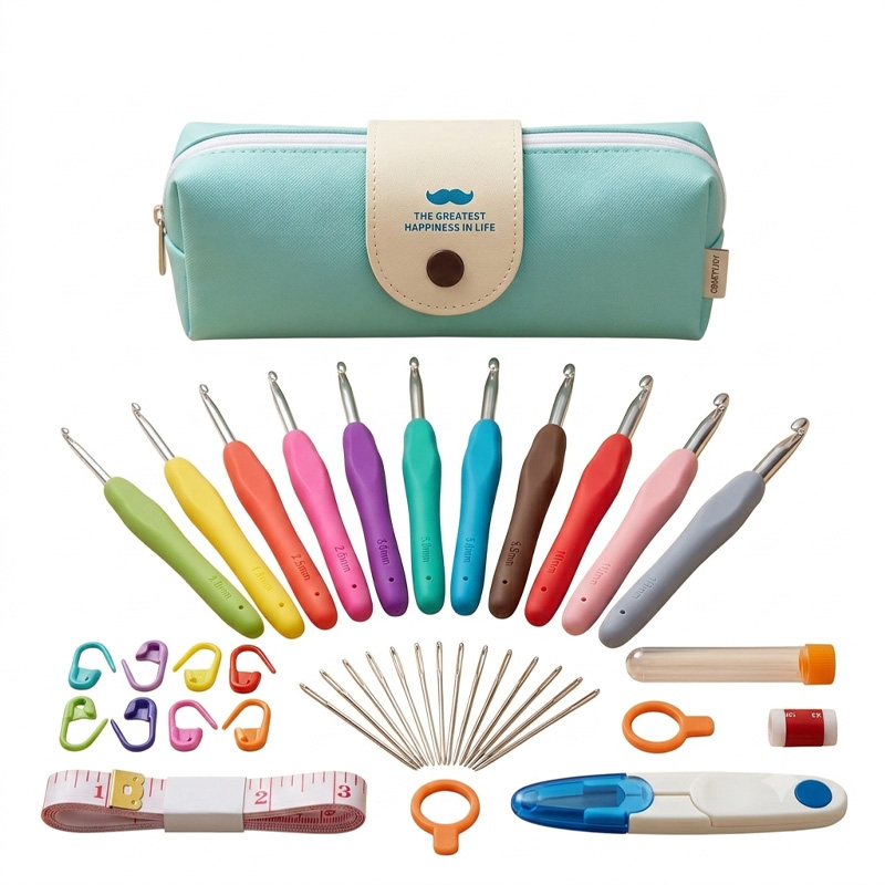 Crochet hook set with accessories – 37 pieces