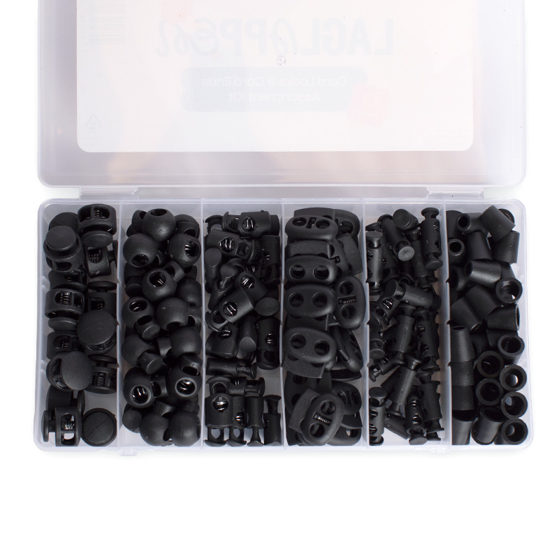 Cord Locks & Cord Ends – 160-piece Assortment Box - Image 2